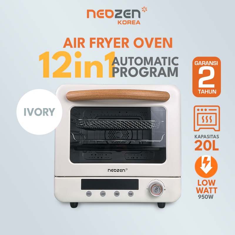 Neozen Air Fryer Oven - Low Watt 20Liter - IVORY