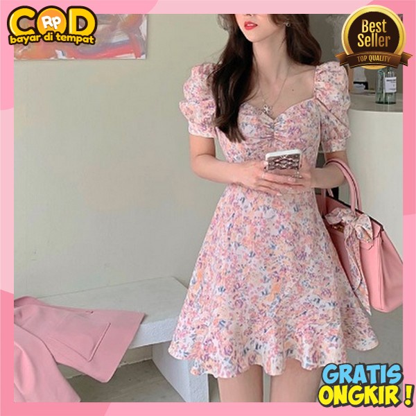 Dress Korean Style Terbaru2024 Mewah Deres Derss Wnta Cewek Kondangan Casual Korea Dres Pakean Kekin