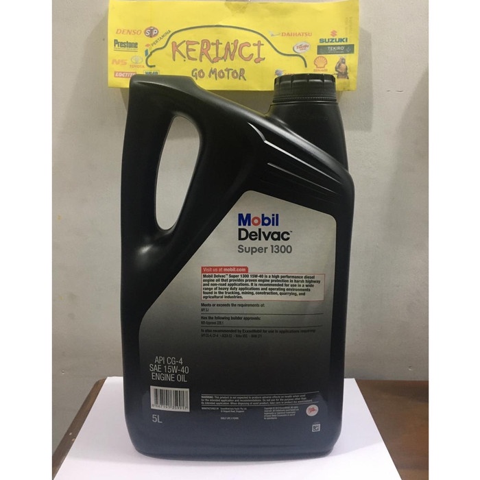 Oli Mobil Delvac Super 1300 15W-40 5L - Oli Diesel Mobil Delvac Super BEST DEAL