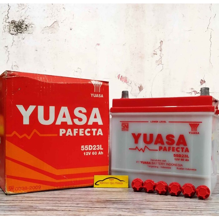 AKI YUASA PAFECTA 55D23L BASAH ACCU INNOVA FORTUNER BENSIN G V TUCSON BEST DEAL
