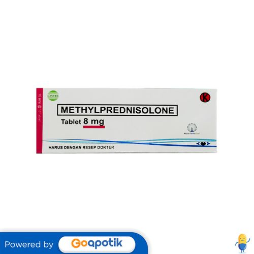 METHYLPREDNISOLONE MULIA 8 MG BOX 100 TABLET