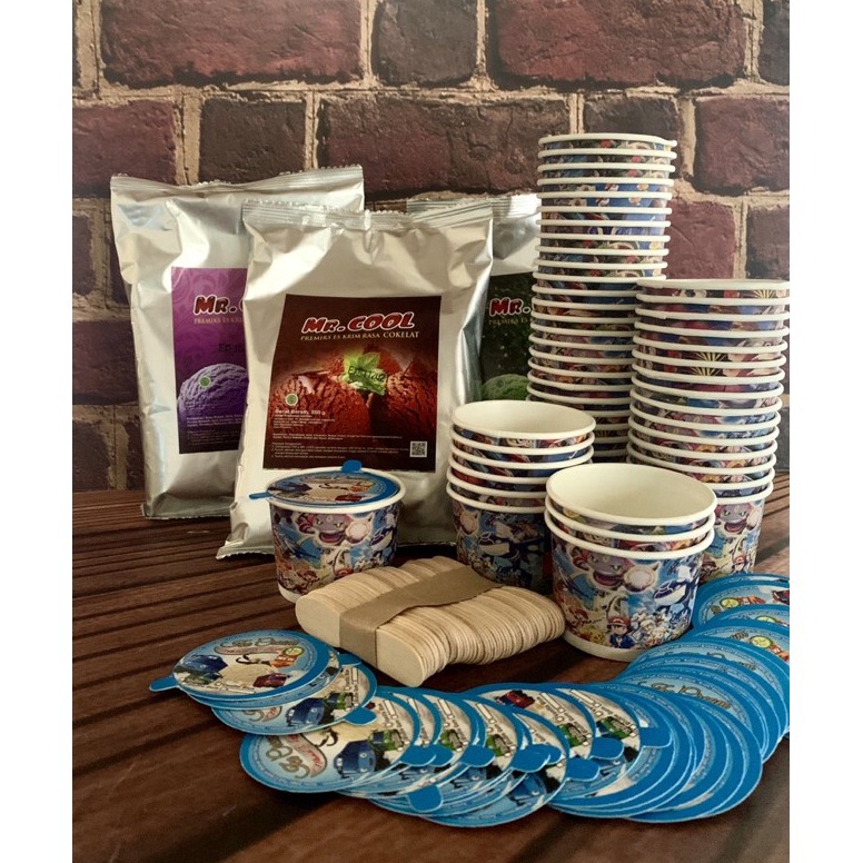 

PQHP3836 PAKET BAHAN ES KRIM Mr. COOL 250gr + PAPERCUP 50ml 50pcs