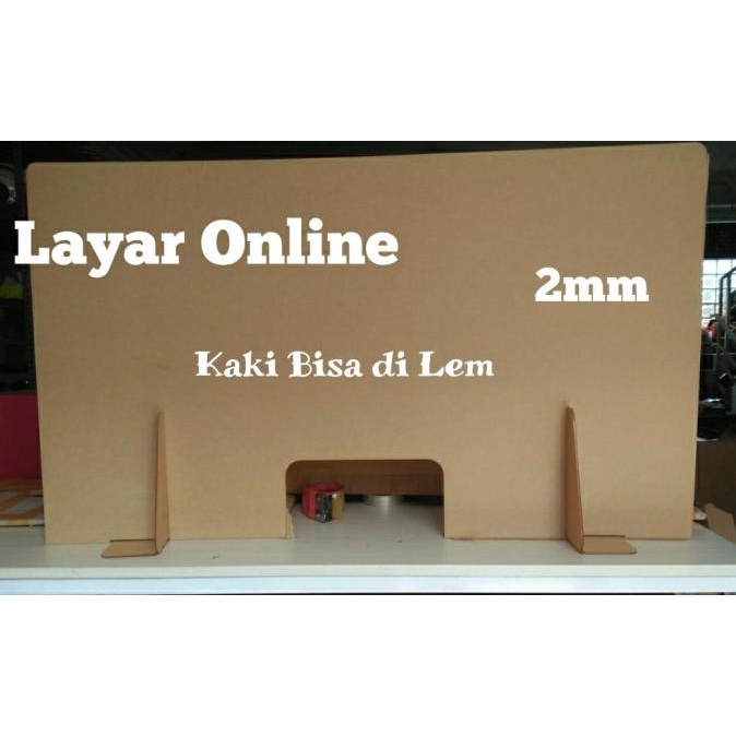 

Sekat Acrylic 2Mm Lebar 90X90Cm Meja Teller Kasir Partisi Pembatas