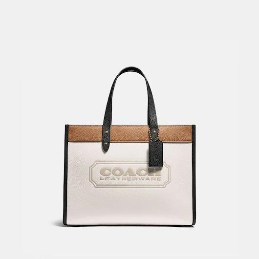TAS COACH TOTE BAG FIELD 30 WITH COACH BADGE - 100% ORIGINAL COACH ENGLAWINATA5