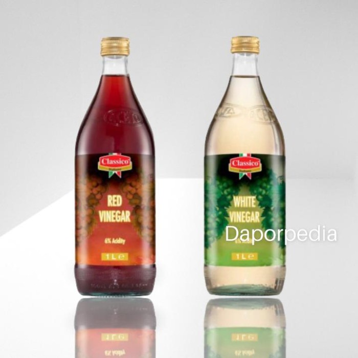 

White Vinegar 1L Cuka Merah 1 Liter Italy