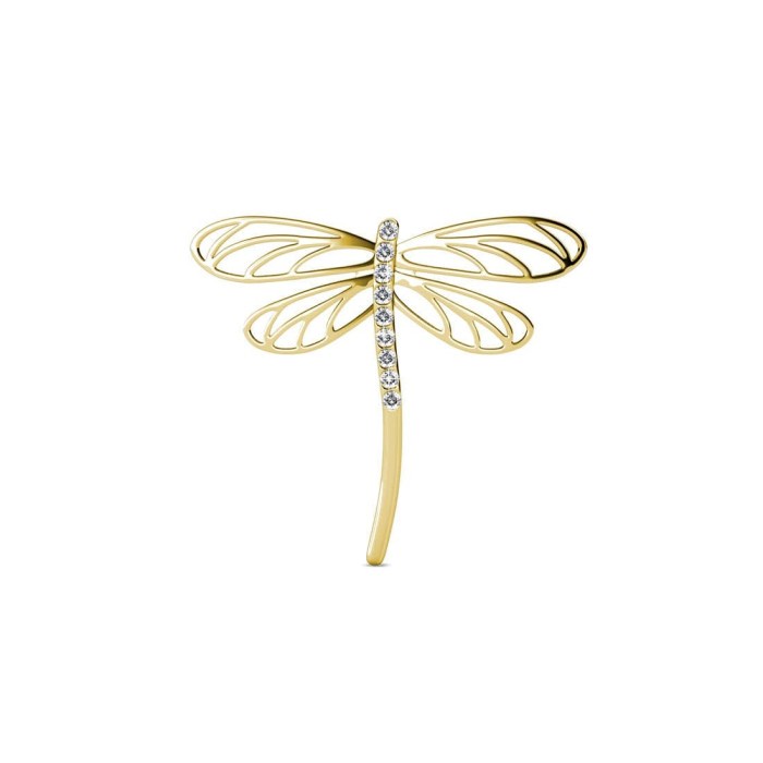 DRAGONFLY BROOCH - PIN BROS CRYSTAL BY HER JEWELLERY