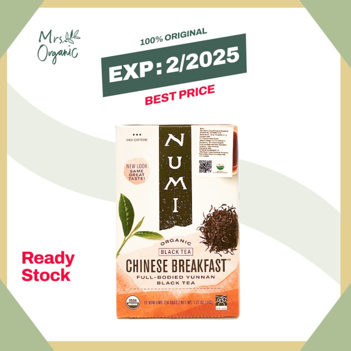 

NUMI - Organic Chinese Breakfast Tea - 36g