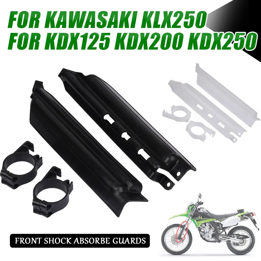 ❤Motorcycle Front Shock Absorbe Guards Protectors Lower Fork Cover Set For Kawasaki KLX250 KLX 250 K