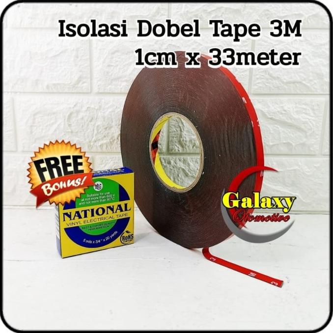 

Grtais Ongkir Double Tape / Isolasi Bolak Balik 3M Merah 1cm / 30meter Jaminan Terbaik (glx00mstr)