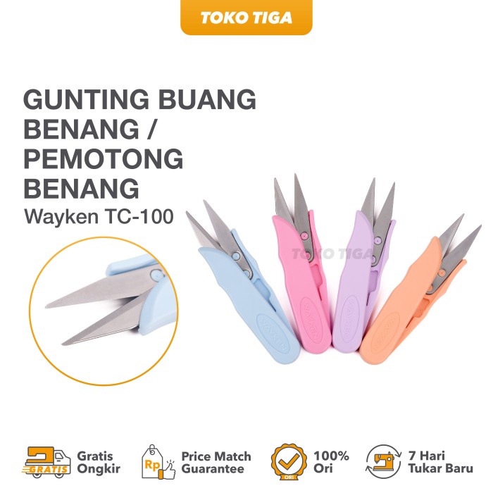 

Gunting Buang Benang / Pemotong Benang Wayken Warna Pastel TC-100