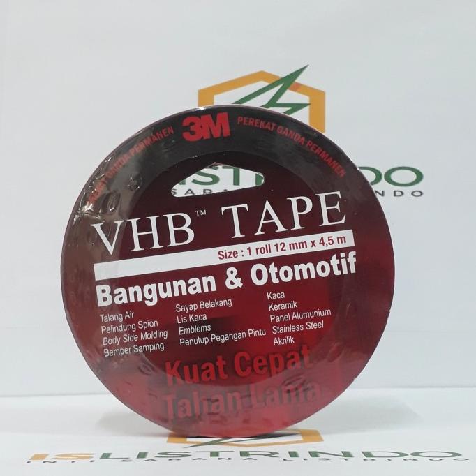 

doble dobel tape solatip perekat outdoor 3m 12mm x 4.5m
