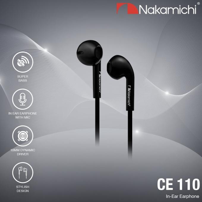 Nakamichi Ce-110 In-Ear Earphone - Black