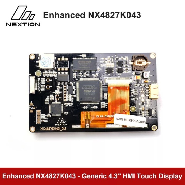 Nextion Enhanced Nx4827K043 - 4.3'' Hmi Lcd Touchscreen Serial Usart