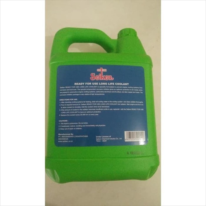 Air Radiator Coolant 50% Mobil Seiken Japan Hijau 4 Liter OEM terbaik