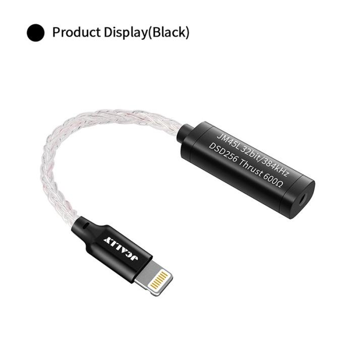 Jcally Jm45L Lightning To 3,5Mm Hires Lossless 32Bit/384Khz Dac Es9318