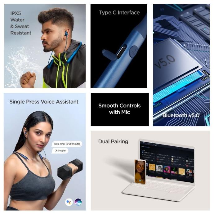 Qualcomm Aptx Hd Boat Rockerz 335 Headset Bluetooth Earphone Wireless