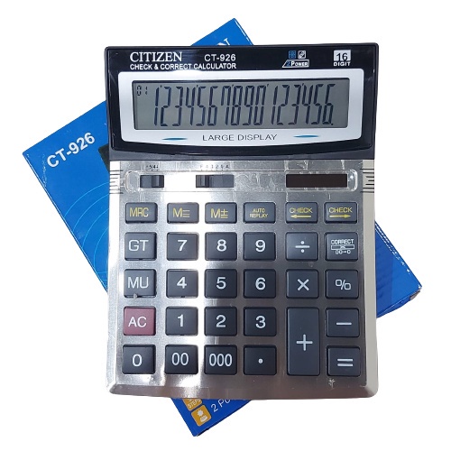 

Kalkulator Citizen Besar Ct 926 16 Digit - Calculator Dagang Warung Besar