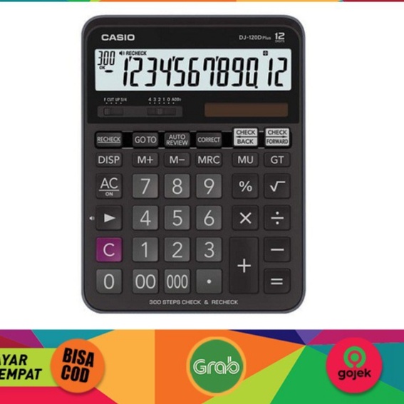 

Kalkulator Casio Dj-120D Plus Big Display 2 Power Che & Reche 12 Digit Casio Caluculator Dj 120 D