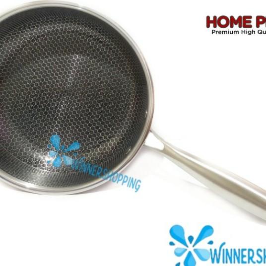 Home Pro Fry Pan Wajan Penggorengan Stainless Steel Anti Lengket 26Cm