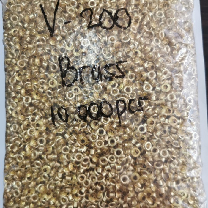 

mata ayam 200 / mata eyelet 4mm brass / 10.000pcs
