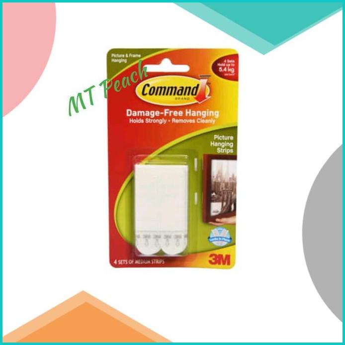 

3M COMMAND PICTURE HANGING STRIP MEDIUM 17201 GANTUNGAN BINGKAI FOTO 20JVLZ3 sparepart