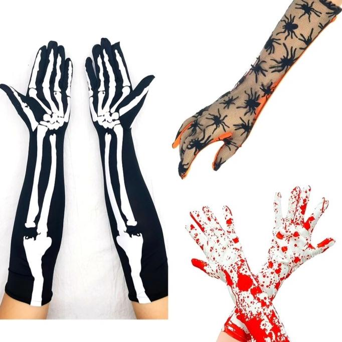 

Halloween Sarung Tangan Tengkorak Skull Gloves Kostum Halloween Murah Skul Acc Original