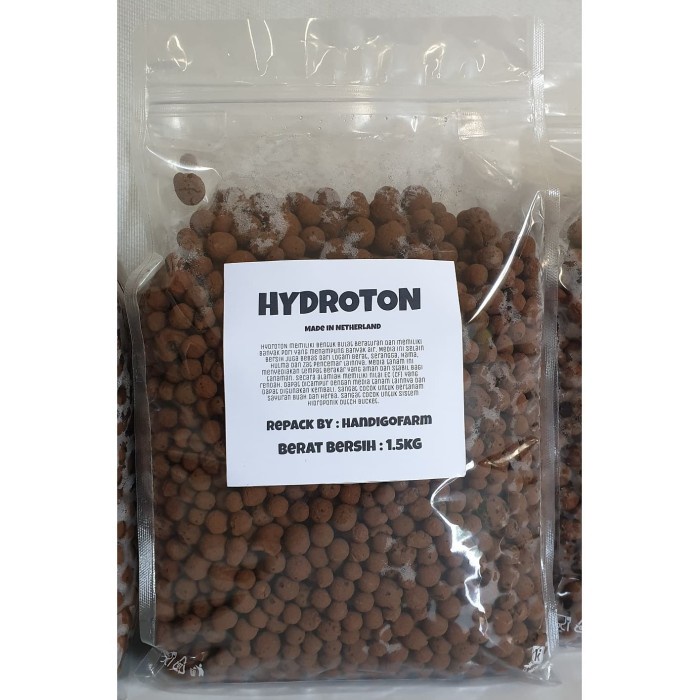 HYDROTON / HYDROTON BELANDA / 1500 GRAM / MEDIA TANAM / IMPORT / ASLI