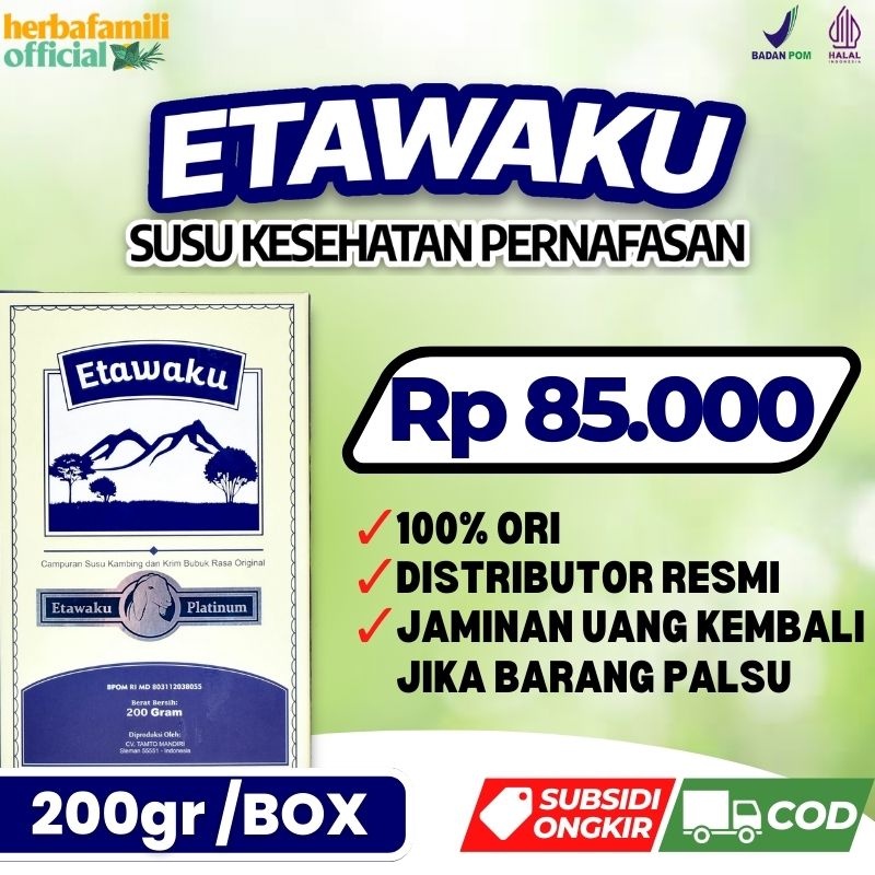 

ETAWAKU PLATINUM ORIGINAL 100% ORI | Susu Kambing Etawa Official Store Produk Asli Ampuh Atasi Masalah Pernafasan Secara Alami dan Aman Harga Grosir