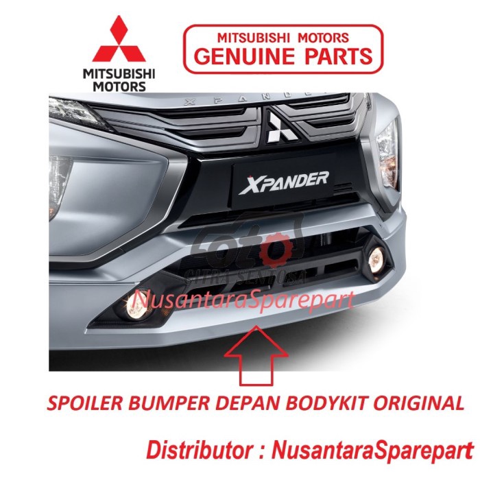 New SPOILER BUMPER DEPAN XPANDER BODYKIT ORIGINAL HITAM BLACK MZ336009 Original