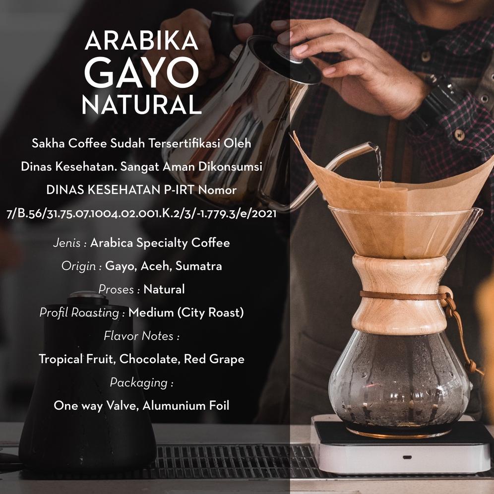 

| kopi arabika gayo natural arabica coffee roast beans manual brew 100gr biji bubuk