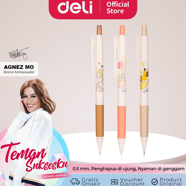 

Deli Pensil Mekanik / Mechanical Pencil Lucu 0.5mm S1217 1 pcs