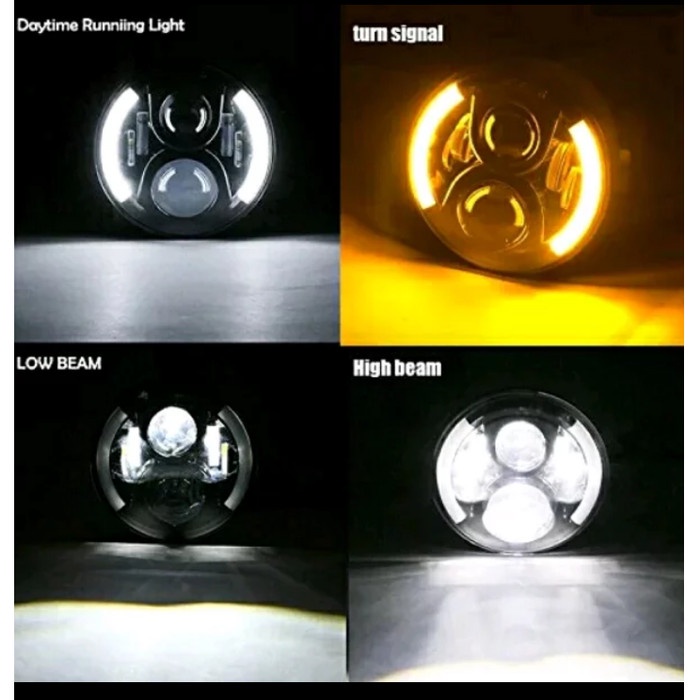 Daymaker 7 Inch Half Ring Katana Hartop Rubicon Kode It050