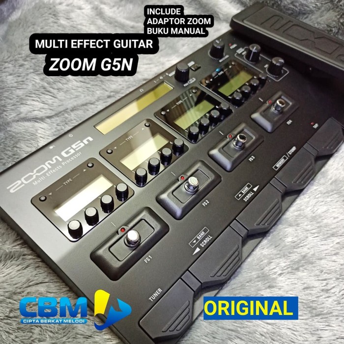 MULTI EFEK GITAR ZOOM G5N EFFECT GUITAR ORI