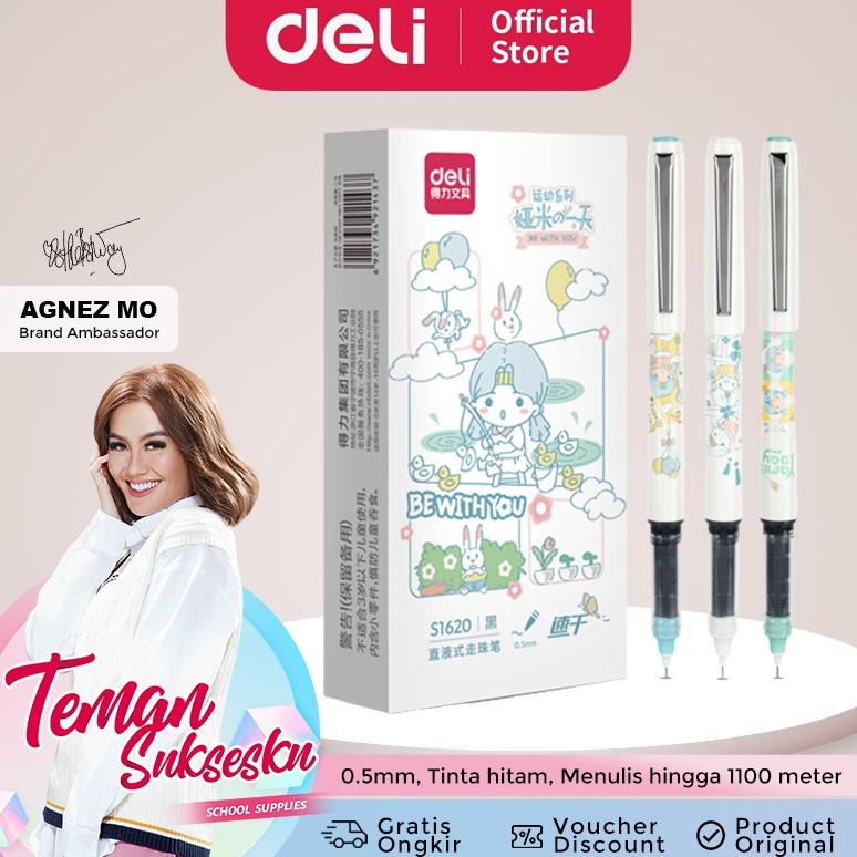 

Deli Roller Pen / Roller Gel Pen / Pulpen Roller Lucu 0.5mm Dapat Menulis Hingga 1100 Meter S1620