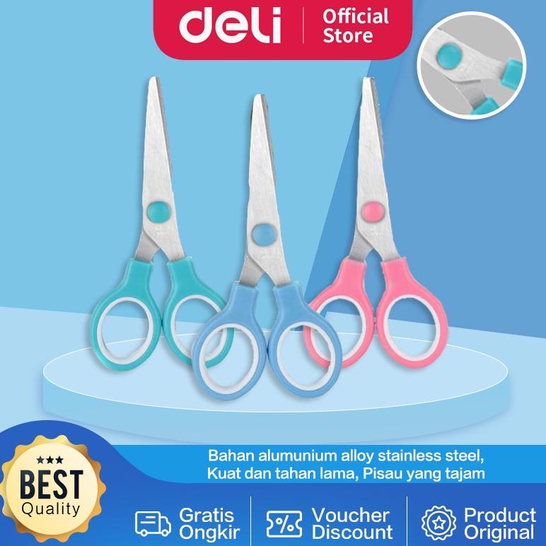 

Deli Scissors / Gunting Kertas Stainless Steel Pegangan Nyaman 6007