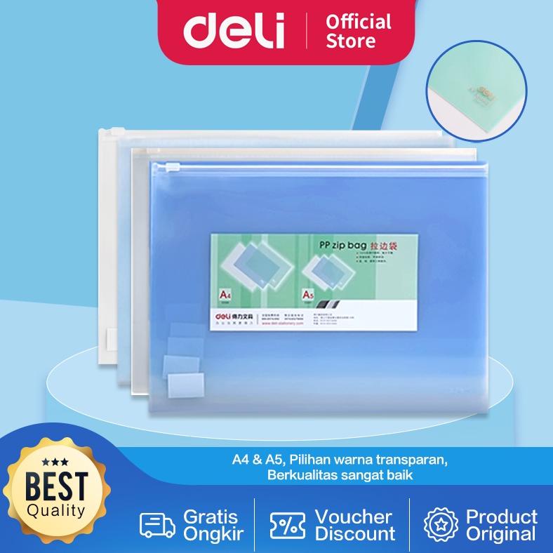 

Deli Zipper Storage Bag / Zipper Travel Pouch / Plastik Ziplock A4 A5 Anti Air 558X