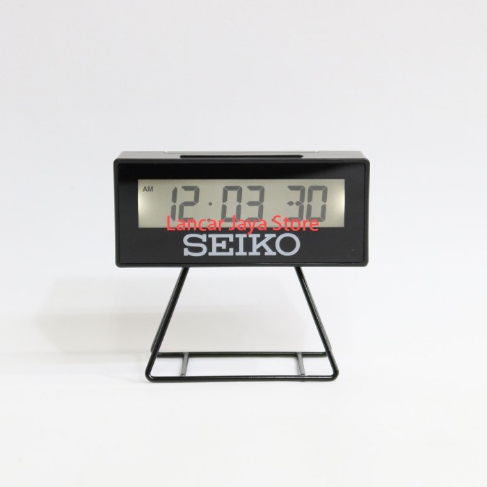 Promo Jam Meja / Digital Clock Seiko Qhl072W Putih Original