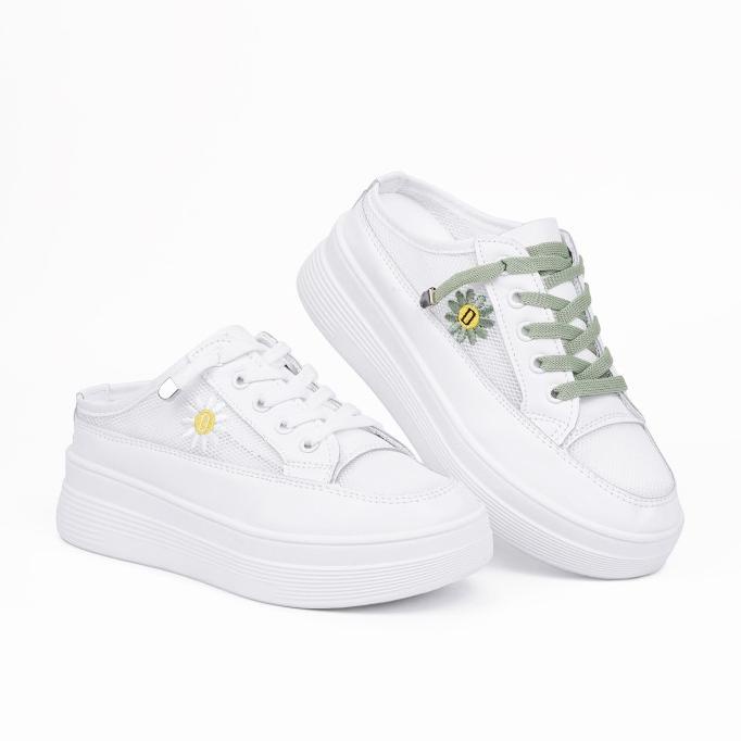 Sepatu Sandal Korea Sendal Wanita Putih Import Cantik SD-060