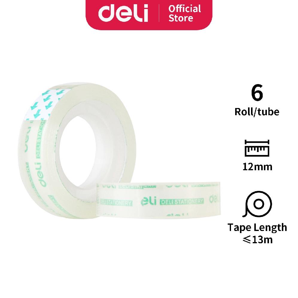 

Deli isolasi /cellotape untuk sekolah 12 mmx14y *38um 12pcs/Rol 30011 30000 30024