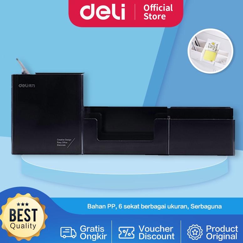 

Deli Tempat alat tulis bahan plastik kuat kapasitas besar 9118