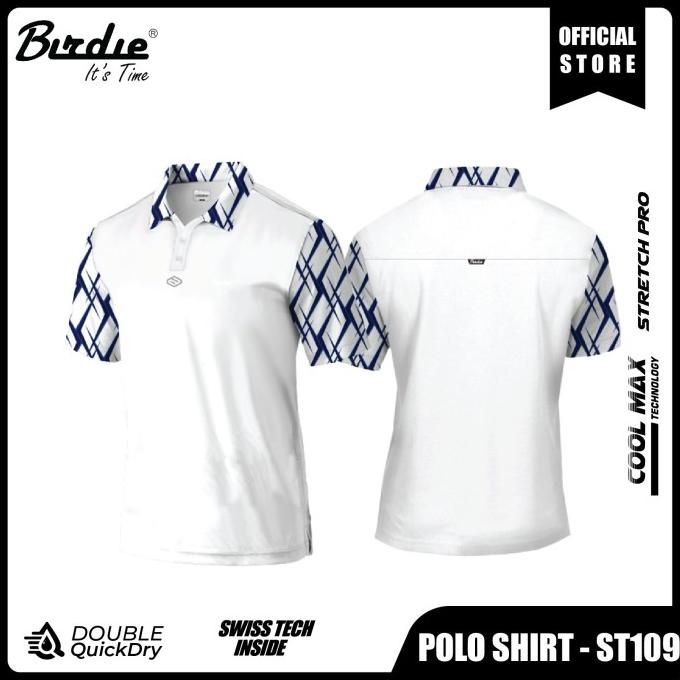 BIRDIE Sublime ST109 Golf Shirt Male Kaos Golf Polo Pria Kaos Olahraga