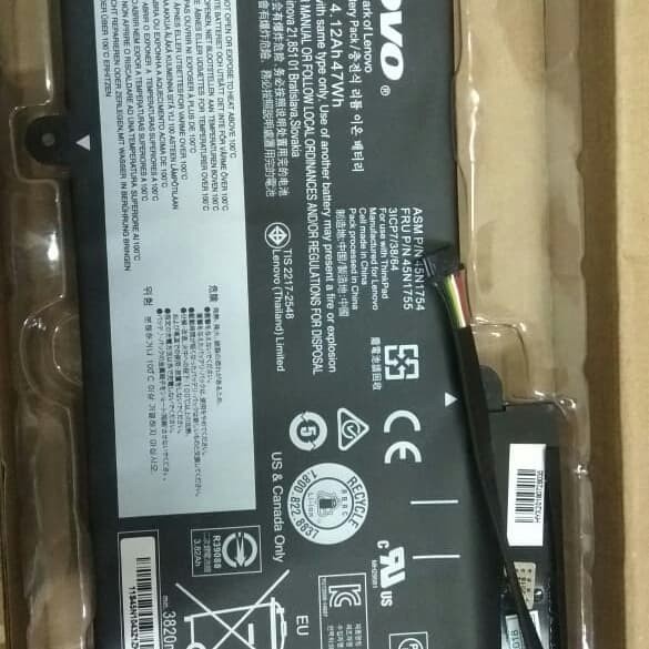 Baterai Batre Original Laptop Thinkpad E455 E450 E450c E460 E460c