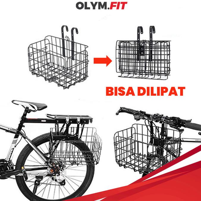 Keranjang Sepeda Lipat Foldable Basket Untuk Sepeda Dewasa MTB Lipat