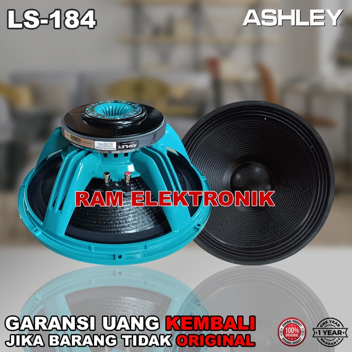 Promo Komponen Speaker 18 Inch Ashley Ls184 / Ls 184 Original Maximal 2000W