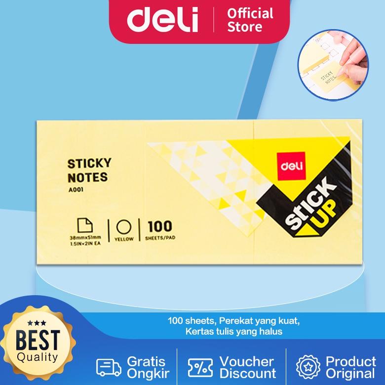 

Deli Memo tempel Sticky Notes Sticky Notes Warna Kuning EA00153