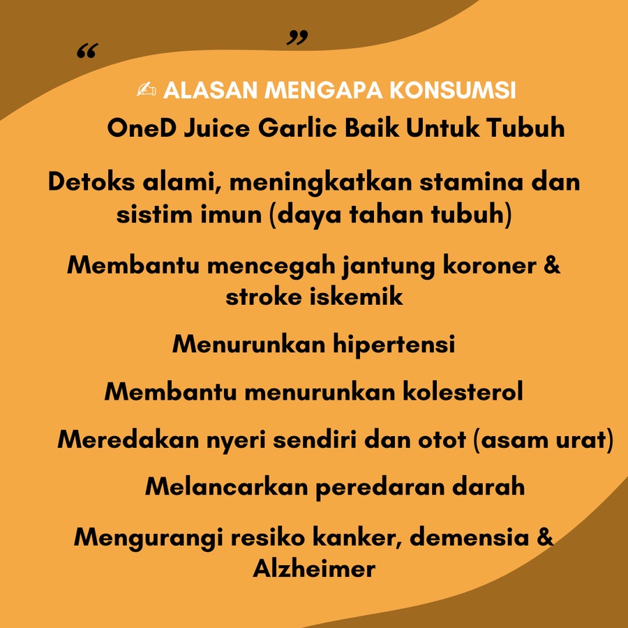 

Jus Bawang Putih Tunggal Jahe Merah Lemon Madu Cuka Apel Kayu Manis - Hipertensi, Asam Urat,