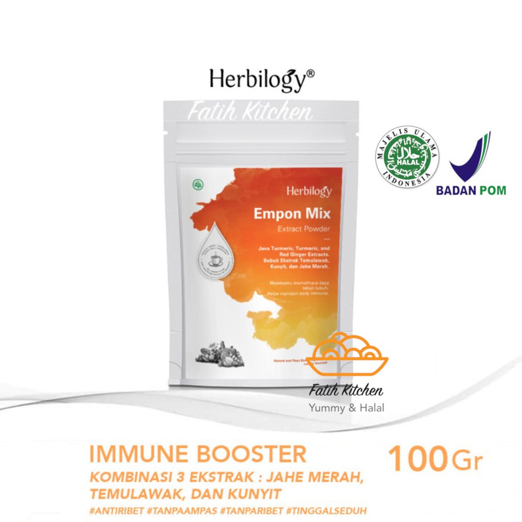 

Ilogy Empon X (Kunyit,Temulawak,Jahe Merah) Ekstrak Powder 100 Gram