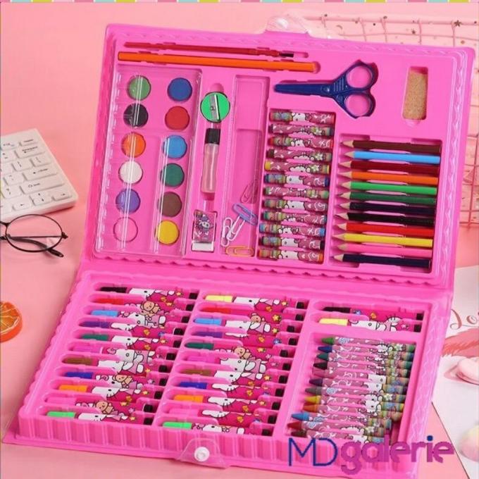 

Stationary Set Pensil Crayon Cat Air gambar Sekolah Anak isi 86pcs