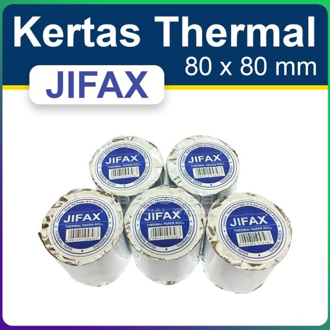 

( 1 Dus ) Kertas Thermal 80 X 80 Mm Printer Mesin Antrian Tiket Parkir