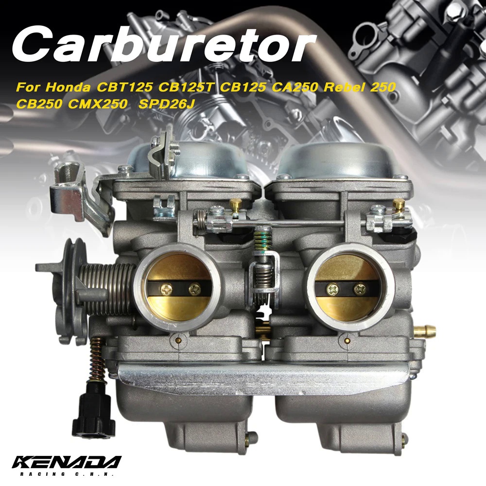 ❤Carburetor For Honda CBT125 CB125T CB125 CA250 Rebel 250 CB250 CMX250 SPD26J Supertiger 250 Vento B